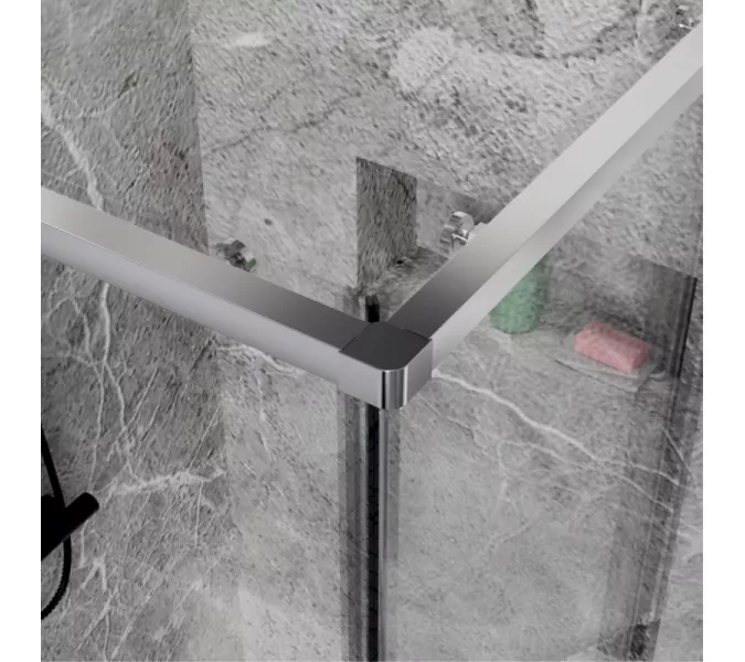 Душевое ограждение ESBANO ESS-90PR-C  90х90х195 без поддона, Цвет профиля: Хром, Выбрать размер: 90х90, изображение 5