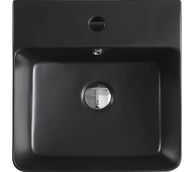 Раковина накладная ESBANO  "CIRCON-40" (matt black), Выбрать цвет:  черный матовый, изображение 4