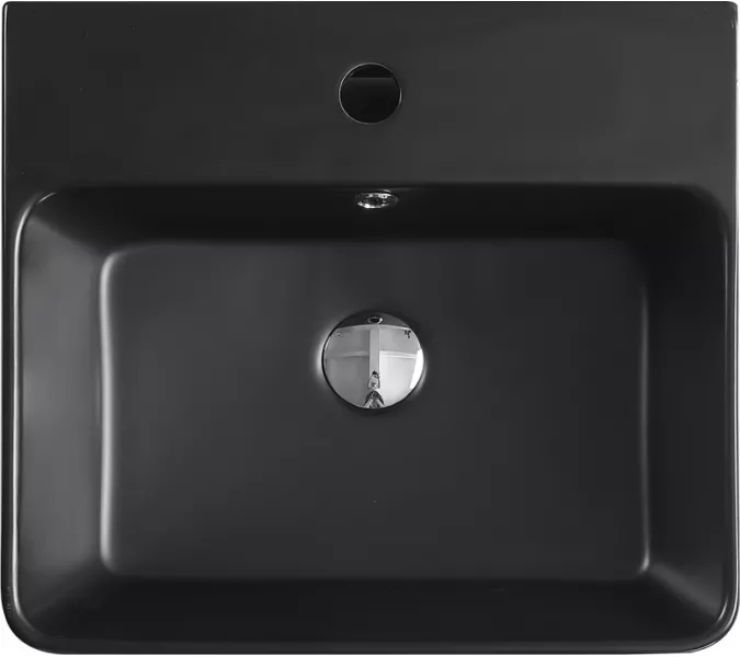 Раковина накладная ESBANO  "CIRCON-46" (matt black), Выбрать цвет: Черный матовый, изображение 4