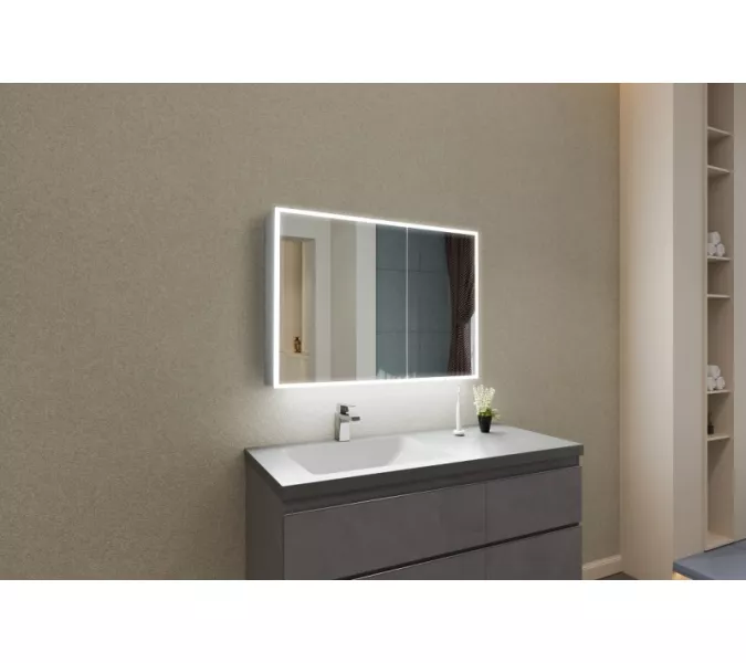 Зеркальные шкафы с подсветкой ESBANO ES-3810D/3809D/3808D/3812D/3828D, Выбрать размер: 100х70