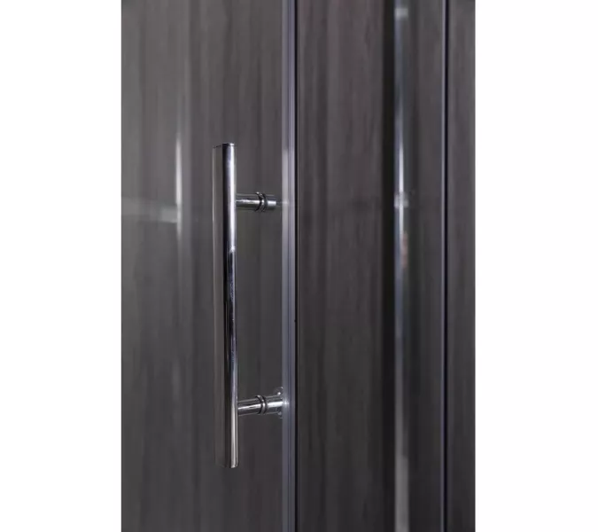 Душевой уголок ESBANO  ESR-8190/8180, Цвет стекла: прозрачное, Цвет профиля: Хром, Тип поддона: Низкий, Выбрать размер: 100х80, изображение 8