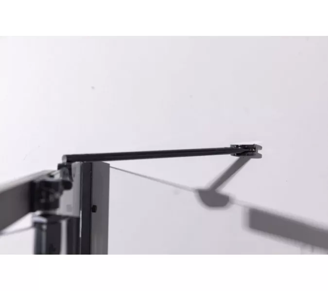 Душевой уголок ESBANO  ESR-7190/7180B, Цвет стекла: прозрачное, Цвет профиля: Черный, Тип поддона: Низкий, Выбрать размер: 100х80, изображение 6