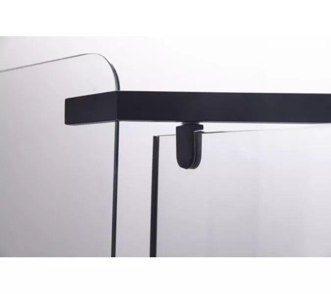 Душевой уголок ESBANO  ESR-7160/7170B, Цвет профиля: Черный, Тип поддона: Низкий, Выбрать размер: 90х90, изображение 3