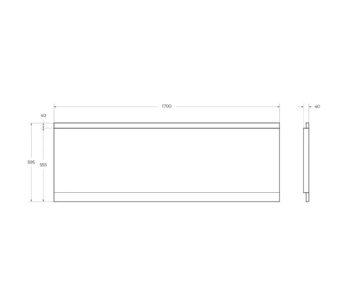 Передняя панель  CEZARES EMP-170-SCR-W37 170х70,170х75, 170х80, изображение 2