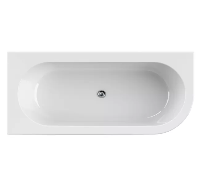 Акриловая ванна CEZARES SLIM CORNER-180-80-60-L/R-NERO-SET  180х80, Выбрать цвет: Черный матовый, Ориентация: левая, изображение 2