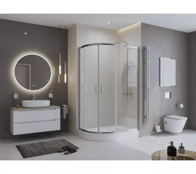 Акриловый поддон BelBagno TRAY-BB-RH-100/80//120/80-550-15-W-L, Высота поддона: 15, Тип поддона: Средний, Выбрать размер: 100х80, Ориентация: левый, изображение 7