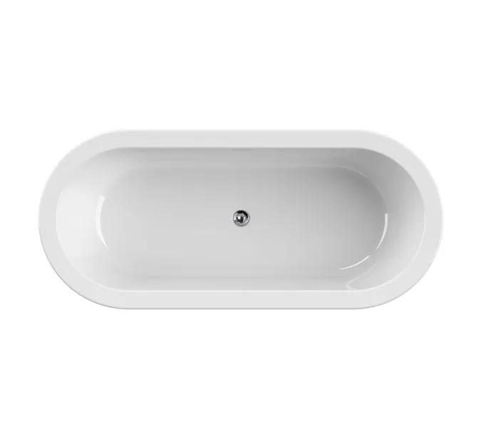 Ванна акриловая  CEZARES SLIM CENTRAL-180-80-60-NERO-SET  180х80, Выбрать цвет: Черный матовый, изображение 2