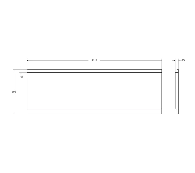 Передняя панель CEZARES EM-180-SCR-W37 180х80, изображение 2