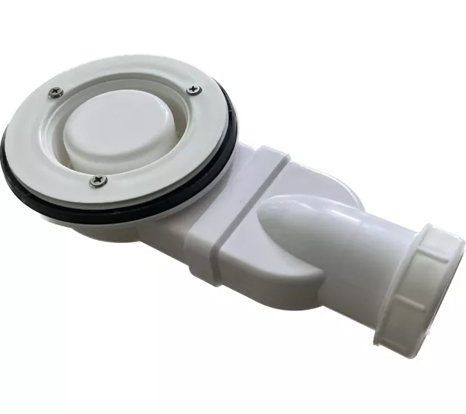 Душевой поддон из искусств.мрамора BelBagno UNO TRAY-MR-UNO-RH-120/80//120/90-550-35-W-L/R-CR в комплекте с сифоном, Высота поддона: 4, Тип поддона: Низкий, Выбрать размер: 120х80, Ориентация: левый, изображение 4