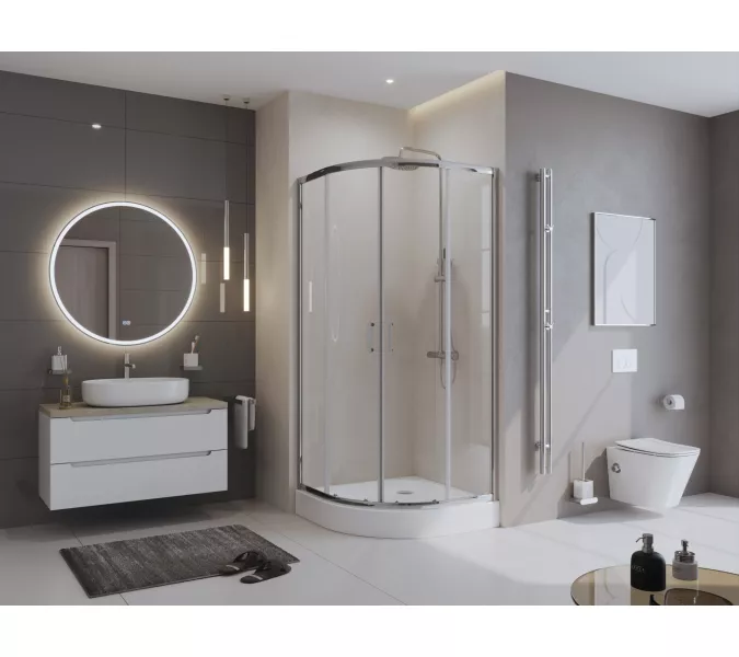 Акриловый поддон BelBagno TRAY-BB-R-80/85/90/95-550-15-W, Высота поддона: 15, Тип поддона: Средний, Выбрать размер: 80х80, изображение 7