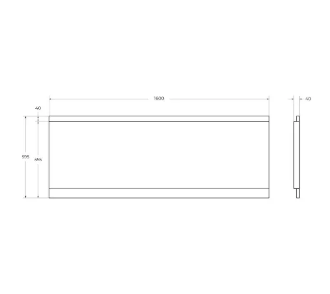 Передняя панель  CEZARES EMP-160-SCR-W37 160х70, изображение 2