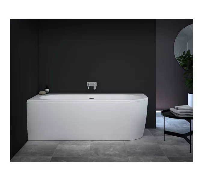 Акриловая ванна CEZARES SLIM CORNER-180-80-60-L/R-W37-SET  180х80, Выбрать цвет: Белый, Ориентация: левая, изображение 3