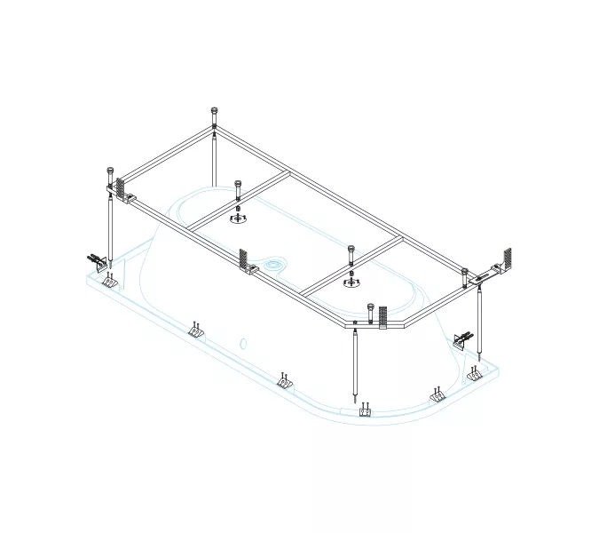 Металлический каркас CEZARES METAURO CORNER-MF