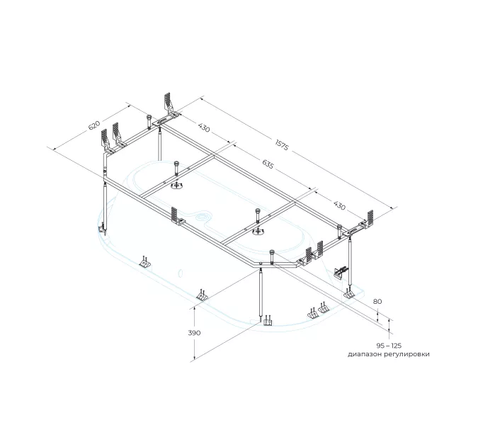 Металлический каркас CEZARES METAURO-MF, изображение 2