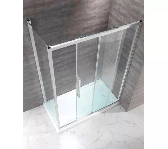 Душевой уголок CEZARES LUX-SOFT-W-AH-1-C-Cr-IV, Цвет профиля: Хром, Выбрать размер: 120х100, изображение 2