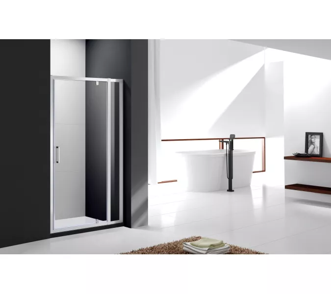 Душевая дверь CEZARES MOLVENO-BA-11-C-Cr-IV, Цвет стекла: Прозрачный, Цвет профиля: Хром, Выбрать размер: 120