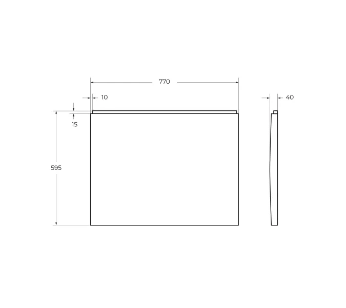 Боковая панель с крепежом CEZARES PLANE-F-80-SP-W37 180х80, 190х80, изображение 2