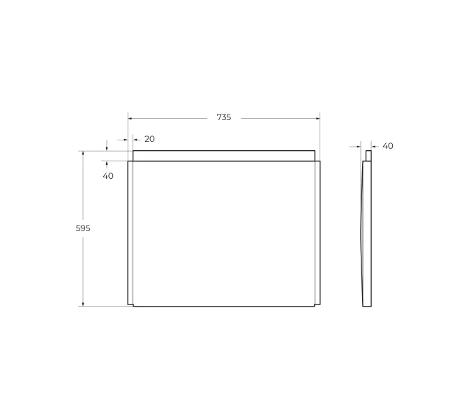 Боковая панель  с крепежом CEZARES EMP-F-75-SP-W37 170х75, изображение 2