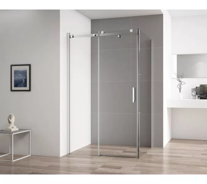 Душевой уголок CEZARES STYLUS-SOFT-AH-1-C-Cr, Цвет профиля: Хром, Выбрать размер: 100х80, изображение 2