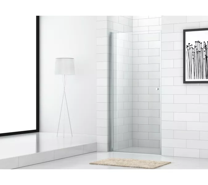 Душевая дверь CEZARES ECO-O-B-1-C-Cr, Цвет стекла: Прозрачный, Цвет профиля: Хром, Выбрать размер: 60