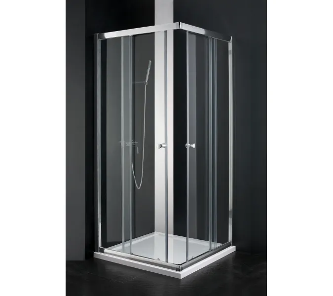 Душевой уголок CEZARES ANIMA-W-A-2-C-Cr, Цвет стекла: прозрачное, Цвет профиля: Хром, Выбрать размер: 100х100, изображение 2