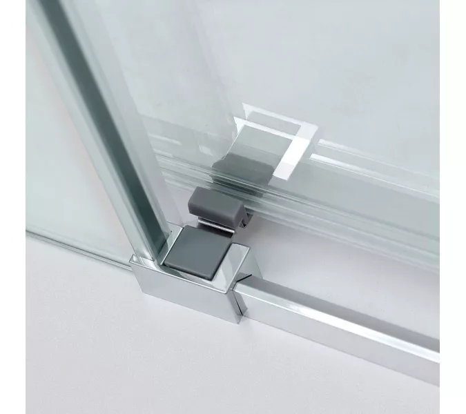 Душевая дверь с доводчиками CEZARES DUET SOFT-BF-1-C-Cr, Цвет стекла: Прозрачный, Цвет профиля: Хром, Выбрать размер: 110, изображение 5