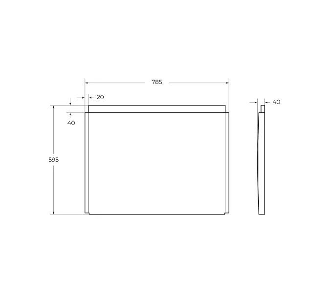 Боковая панель с крепежом CEZARES EM-F-80-SP-W37 180х80 ,170х80, изображение 2
