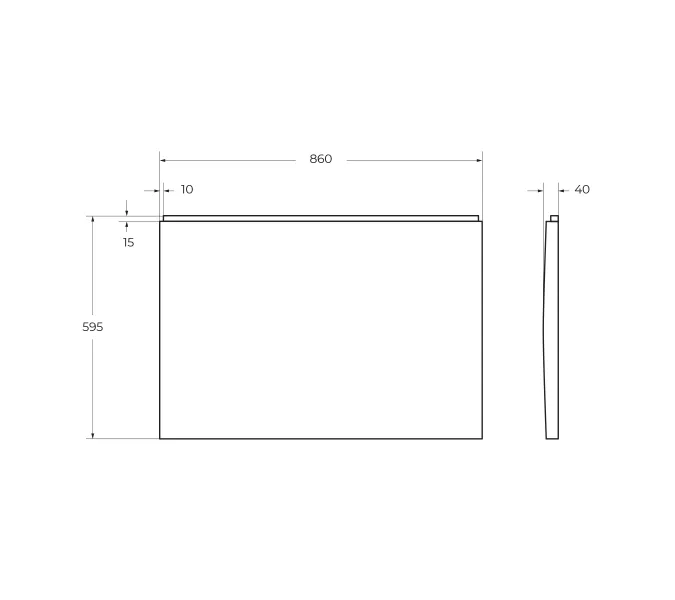 Боковая панель с крепежом CEZARES PLANE-F-90-SP-W37 180х90, 190х90, 200х90, изображение 2