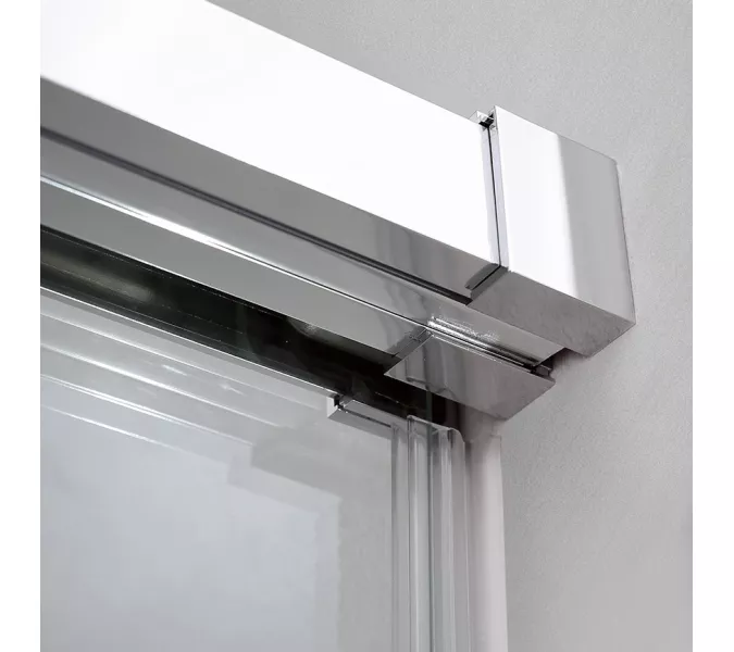 Душевая дверь с доводчиками CEZARES DUET SOFT-BF-1-C-Cr, Цвет стекла: Прозрачный, Цвет профиля: Хром, Выбрать размер: 110, изображение 6