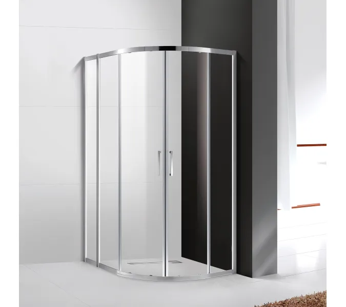 Душевой уголок CEZARES MOLVENO-RH-2-C-Cr-IV, Цвет стекла: прозрачное, Цвет профиля: Хром, Выбрать размер: 110х80
