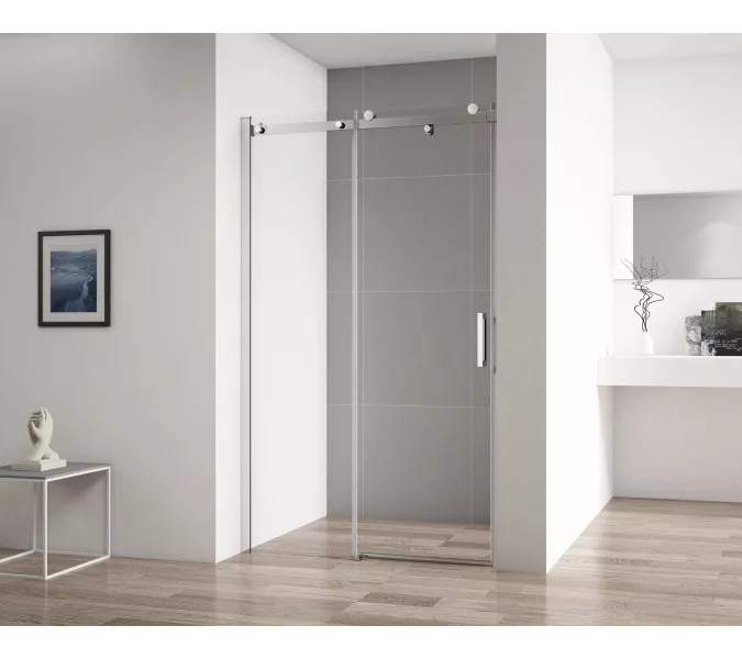 Душевая дверь с доводчиками CEZARES STYLUS-SOFT-BF-1-C-Cr, Цвет профиля: Хром, Выбрать размер: 100