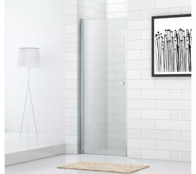 Душевая дверь CEZARES ECO-O-B-1-P-Cr, Цвет стекла: Матовый, Цвет профиля: Хром, Выбрать размер: 60