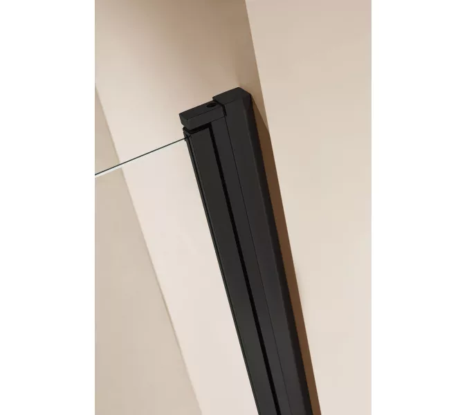 Душевая дверь CEZARES ECO-O-B-1-C-NERO, Цвет стекла: Прозрачный, Цвет профиля: Черный, Выбрать размер: 60, изображение 2