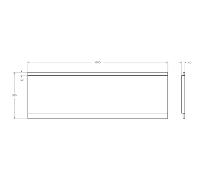 Передняя панель  с комплектом крепежа для установки на каркасе EM-180-F-SCR-W37 180х80, изображение 2