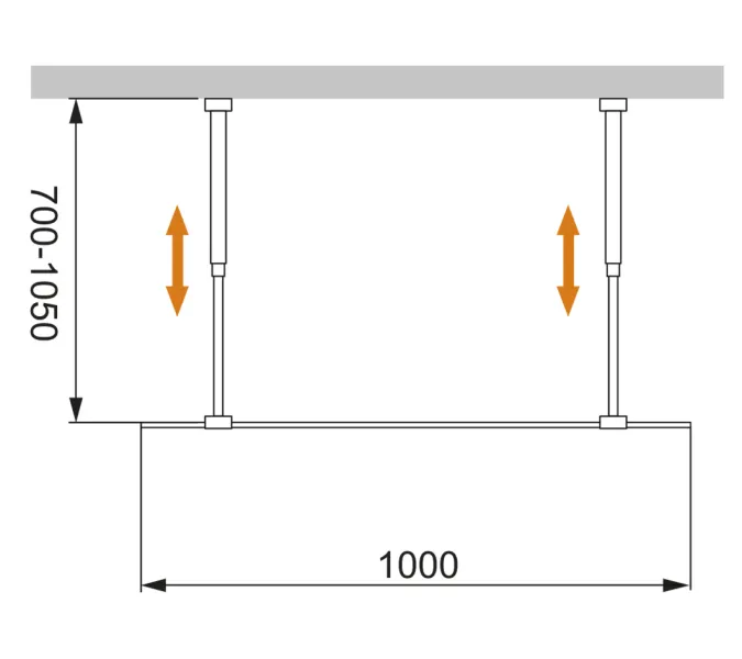 Душевая перегородка CEZARES LIBERTA-L-2-GR-Cr, Цвет стекла: тонированное, Цвет профиля: Хром, Выбрать размер: 100, изображение 4
