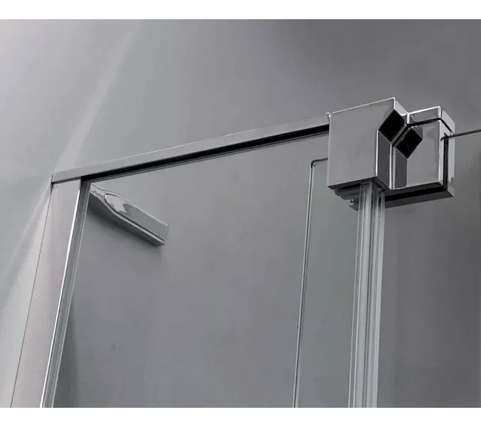 Душевой уголок CEZARES SLIDER-A-2-C-Cr, Цвет стекла: прозрачное, Цвет профиля: Хром, Выбрать размер: 100х100, изображение 7