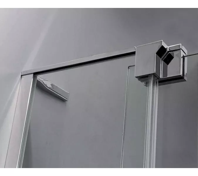 Душевой уголок CEZARES SLIDER-AH-1-C-Cr, Цвет стекла: прозрачное, Цвет профиля: Хром, Выбрать размер: 100х100, изображение 5