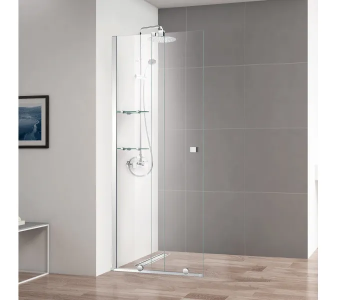 Душевая перегородка CEZARES STREAM-BF-1-C-Cr, Цвет профиля: Хром, Выбрать размер: 80