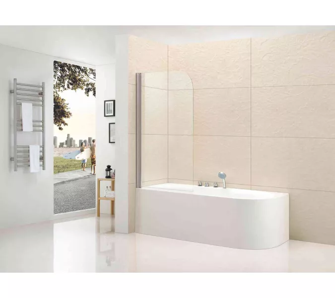 Душевая шторка на ванну CEZARES ECO-O-V-1-80/140-C-Cr