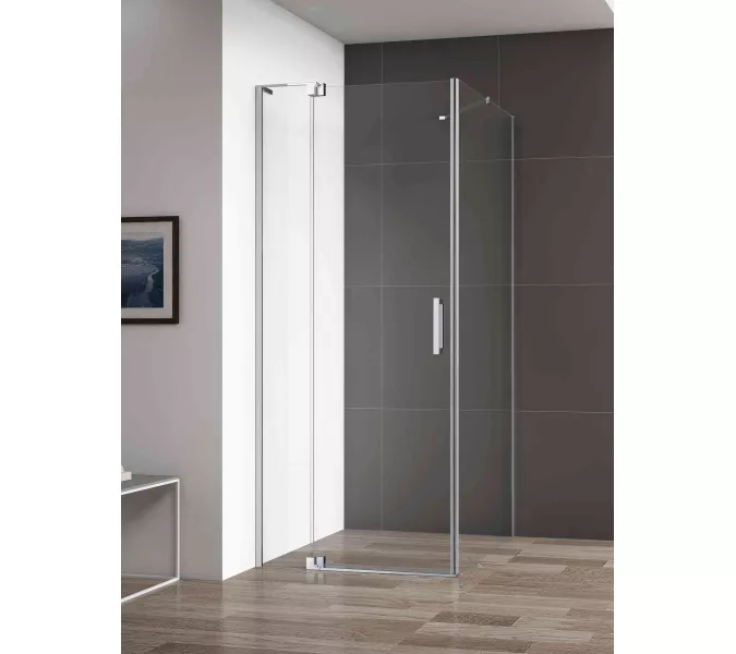 Душевой уголок CEZARES SLIDER-AH-1-C-Cr, Цвет стекла: прозрачное, Цвет профиля: Хром, Выбрать размер: 100х100