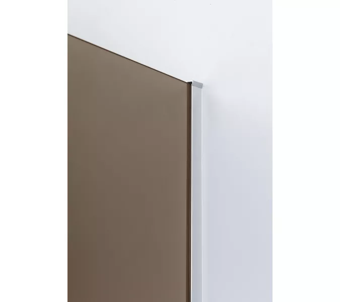 Душевая перегородка CEZARES LIBERTA-L-1-BR-Cr, Цвет стекла: бронза, Цвет профиля: Хром, Выбрать размер: 100, изображение 2