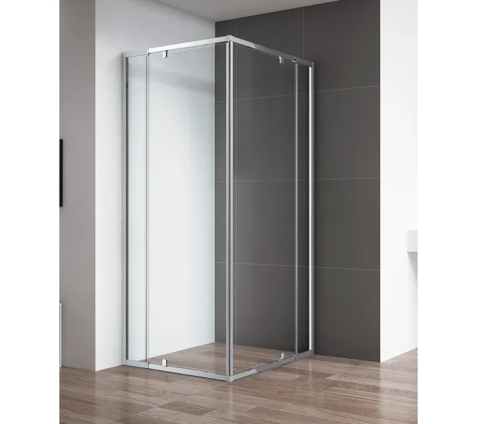 Душевой уголок CEZARES VARIANTE-A/AH-2-C-Cr, Цвет профиля: Хром, Выбрать размер: 80х80