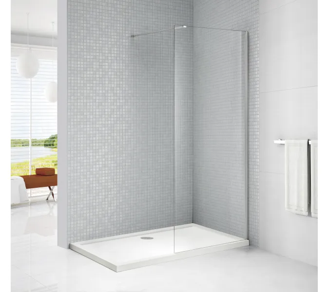 Душевая перегородка CEZARES LIBERTA-L-1-C-Cr, Цвет стекла: прозрачное, Цвет профиля: Хром, Выбрать размер: 100, изображение 3