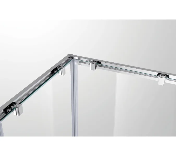 Душевой уголок CEZARES MOLVENO-A-2-C-Cr-IV, Цвет стекла: прозрачное, Цвет профиля: Хром, Выбрать размер: 100х100, изображение 3