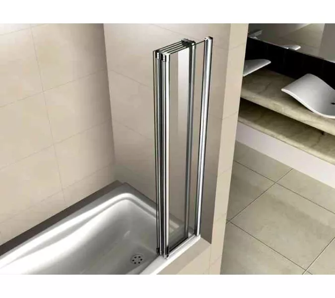 Шторка на ванну CEZARES PRATICO-V-5-120/140-C-Cr