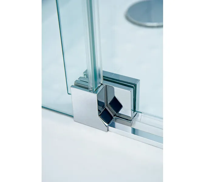 Душевой уголок CEZARES SLIDER-A-2-C-Cr, Цвет стекла: прозрачное, Цвет профиля: Хром, Выбрать размер: 100х100, изображение 3