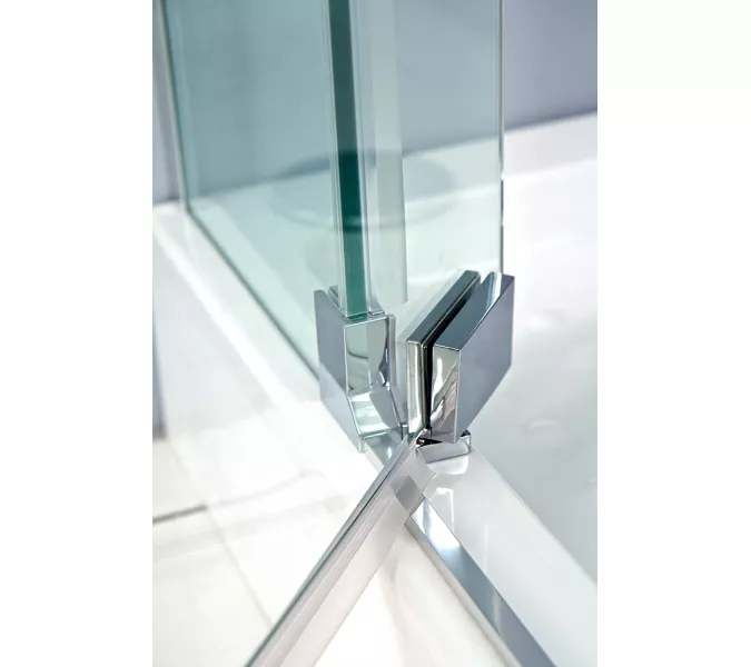Душевой уголок CEZARES SLIDER-AH-1-C-Cr, Цвет стекла: прозрачное, Цвет профиля: Хром, Выбрать размер: 100х100, изображение 7