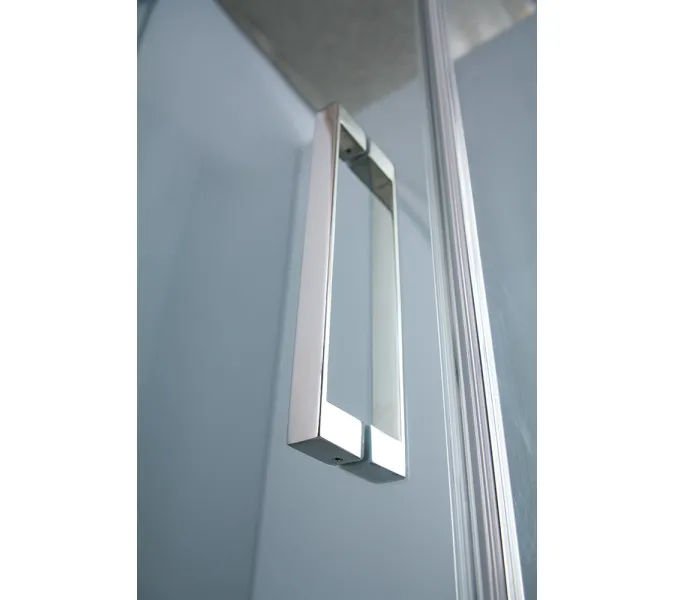 Душевой уголок CEZARES SLIDER-A-2-C-Cr, Цвет стекла: прозрачное, Цвет профиля: Хром, Выбрать размер: 100х100, изображение 2