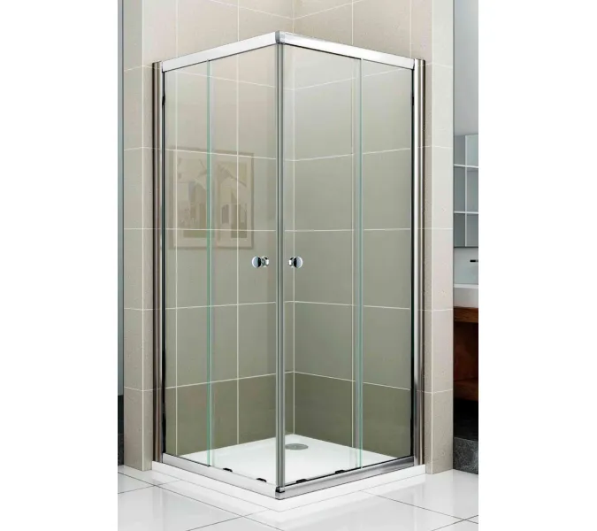 Душевой уголок CEZARES PRATICO-A-2-C-Cr, Цвет профиля: Хром, Выбрать размер: 100х100, изображение 2