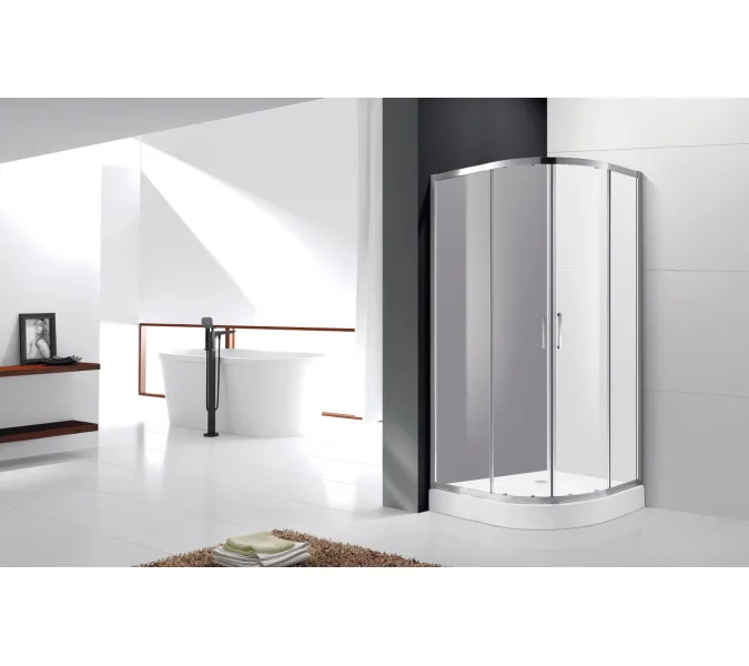 Душевой уголок CEZARES MOLVENO-R-2-P-Cr, Цвет стекла: рифленое, Цвет профиля: Хром, Выбрать размер: 100х100, изображение 2